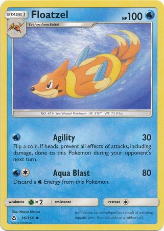 Floatzel - 36/156 - Ultra Prism - Card Cavern