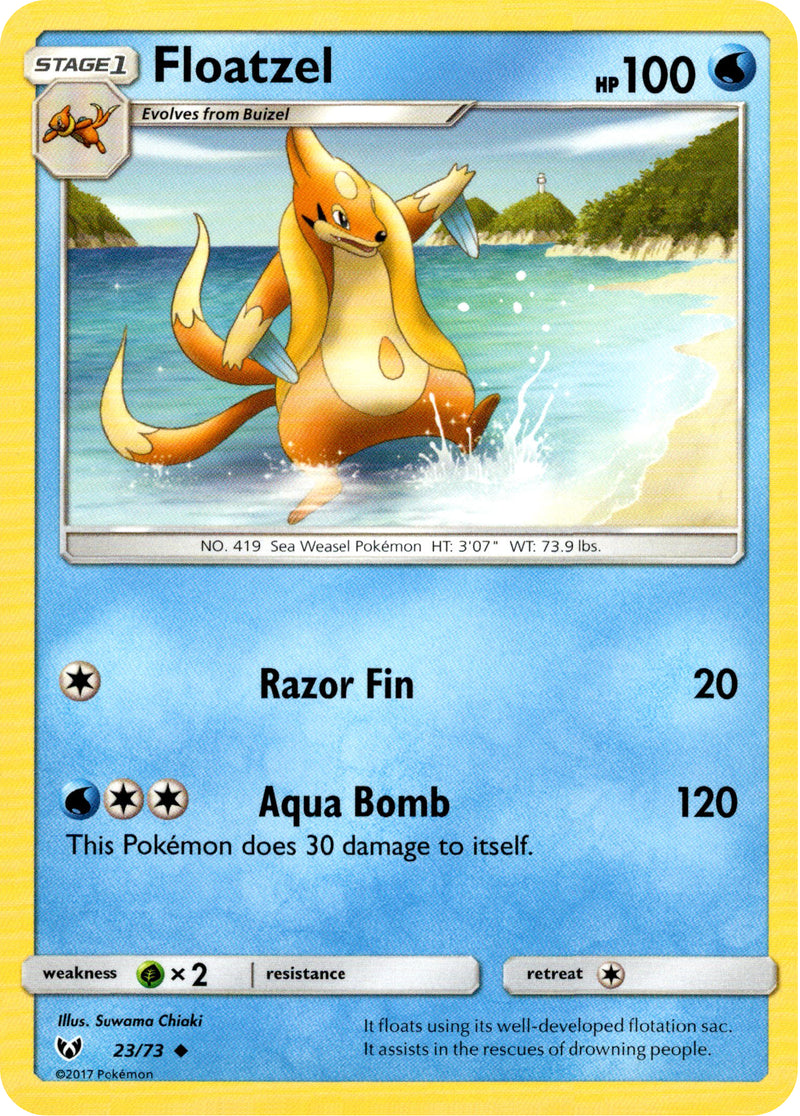 Floatzel - 23/73 - Shining Legends - Card Cavern