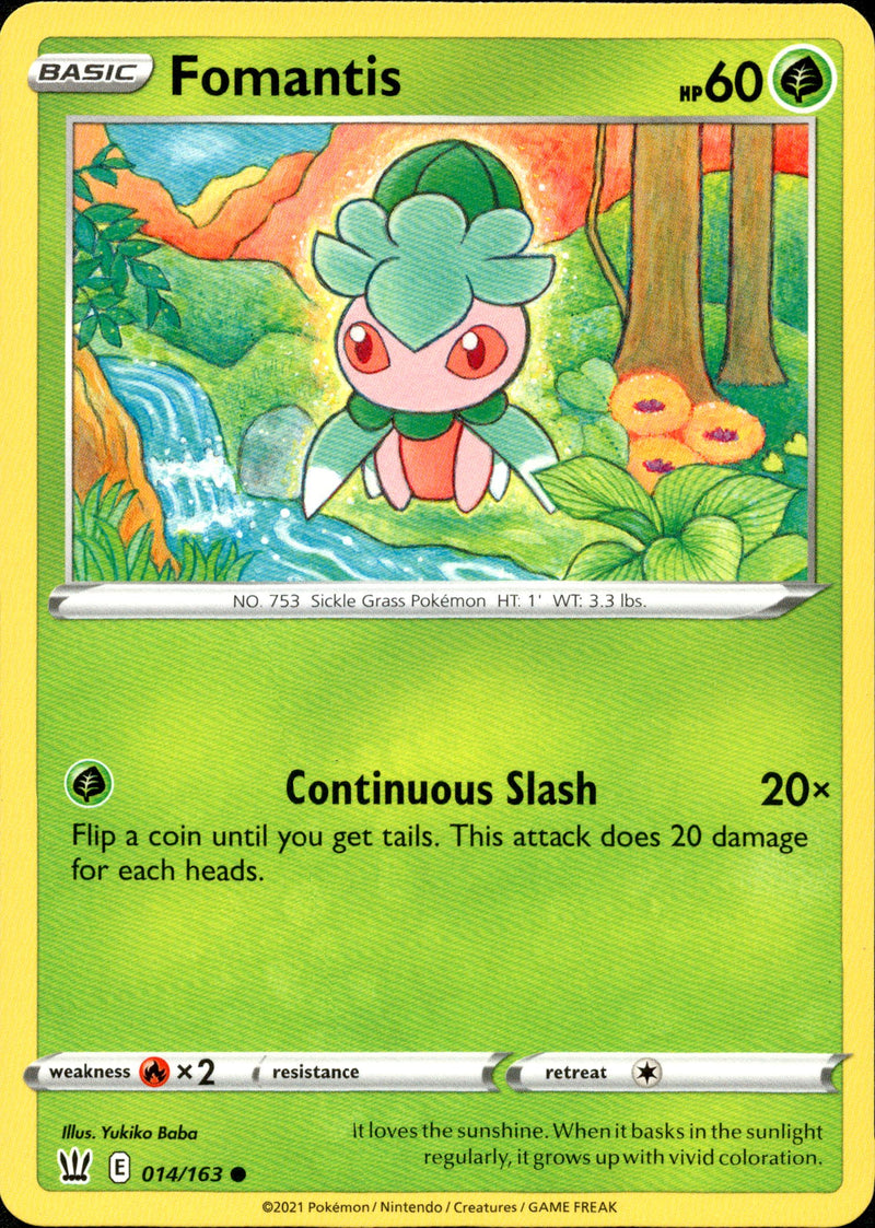 Fomantis - 014/163 - Battle Styles - Card Cavern