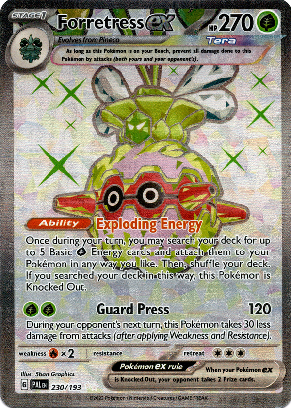 Forretress ex - 230/193 - Paldea Evolved - Holo - Card Cavern