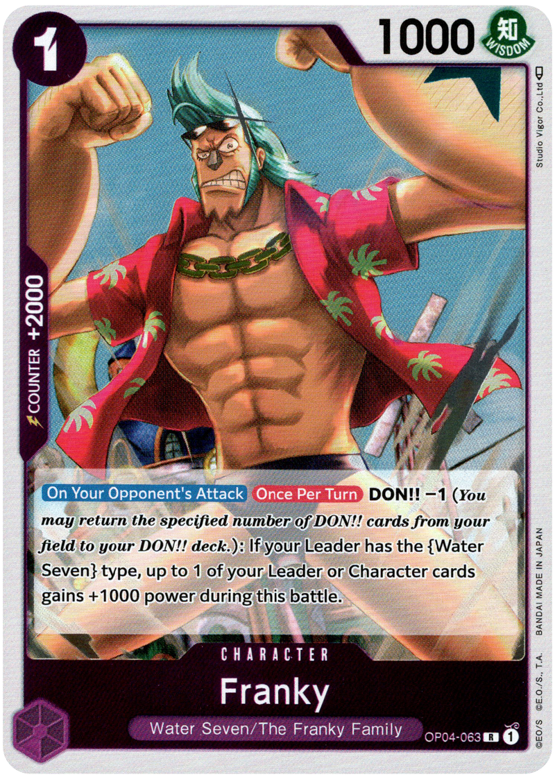 Franky - OP04-063 R - Kingdoms of Intrigue - Foil - Card Cavern