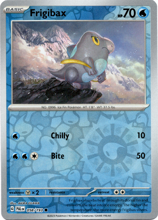 Frigibax - 058/193 - Paldea Evolved - Reverse Holo - Card Cavern