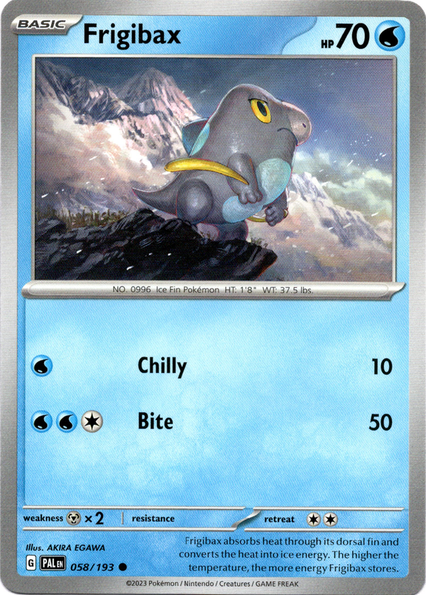 Frigibax - 058/193 - Paldea Evolved - Card Cavern