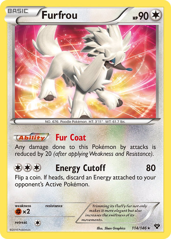 Furfrou - 114/146 - XY Base - Holo - Card Cavern