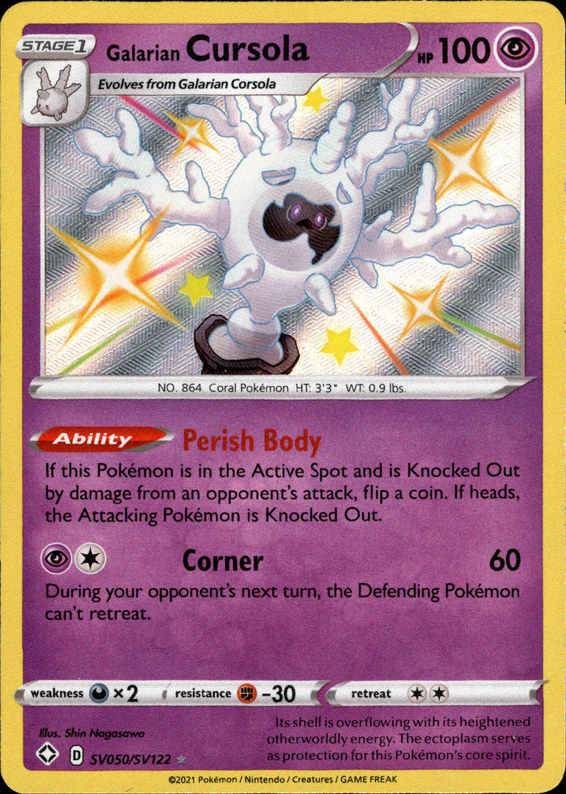 Galarian Cursola - SV050/SV122 - Shining Fates - Holo - Card Cavern