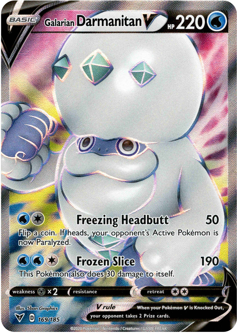 Galarian Darmanitan V Full Art - 169/185 - Vivid Voltage - Card Cavern