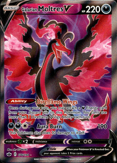 Galarian Moltres V Full Art - 176/198 - Chilling Reign - Card Cavern