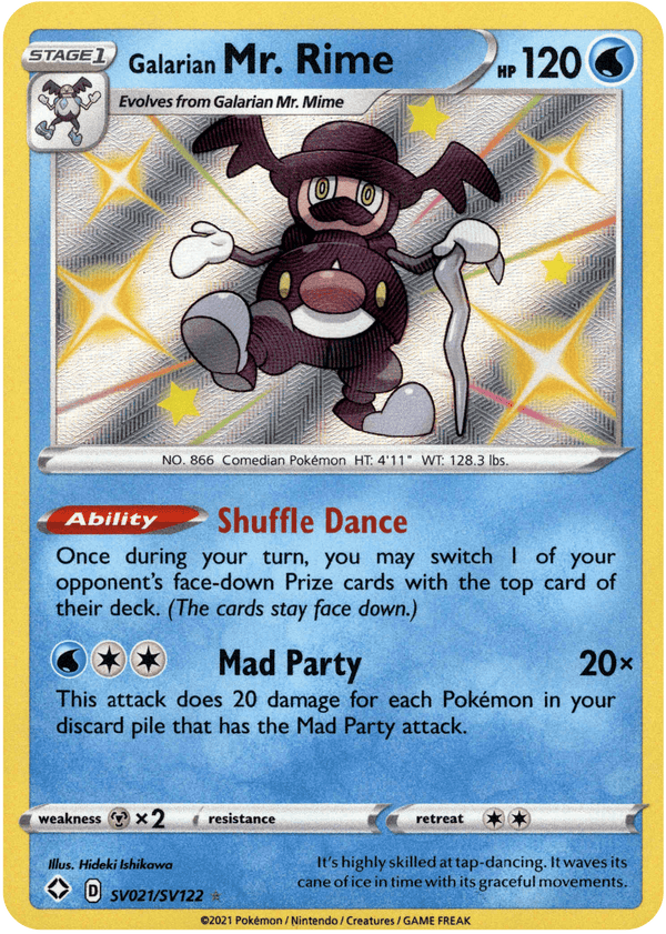 Galarian Mr. Rime - SV021/SV122 - Shining Fates - Holo - Card Cavern