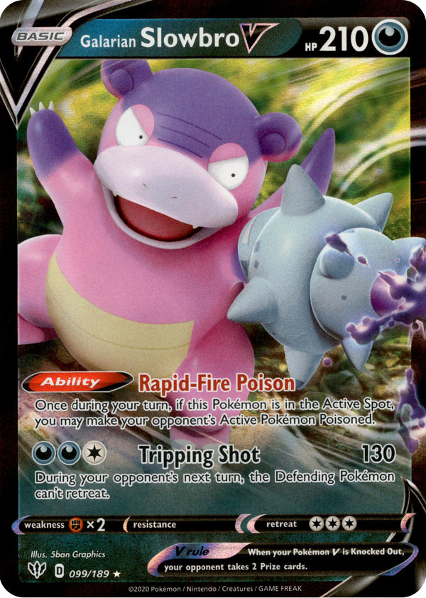 Galarian Slowbro V - 99/189 - Darkness Ablaze - Card Cavern