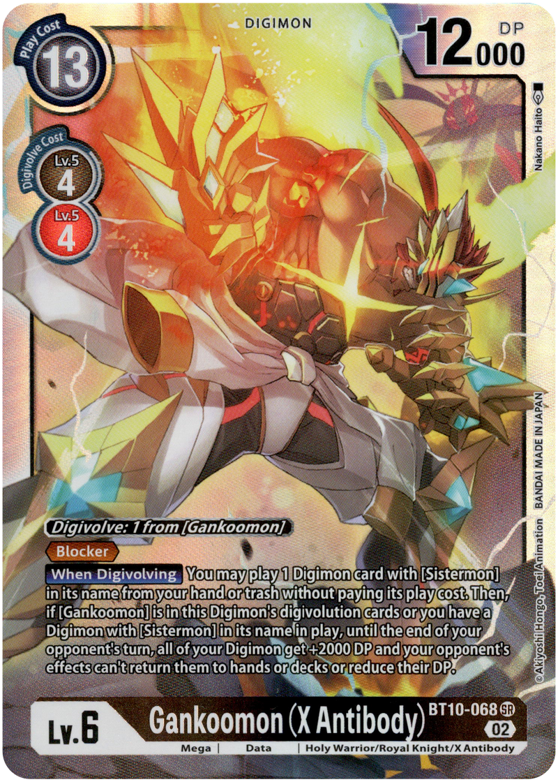 Gankoomon (X Antibody) - BT10-068 SR - Xros Encounter - Foil - Card Cavern