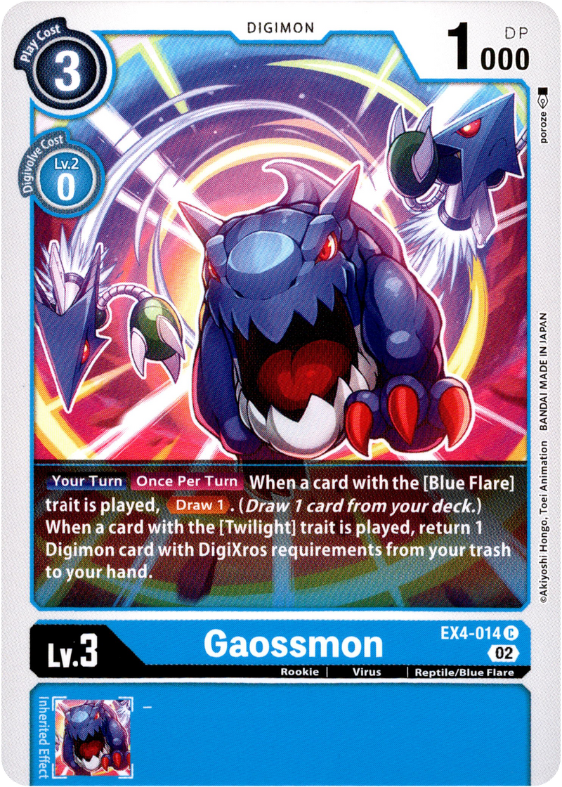 Gaossmon - EX4-014 C - Alternative Being - Card Cavern