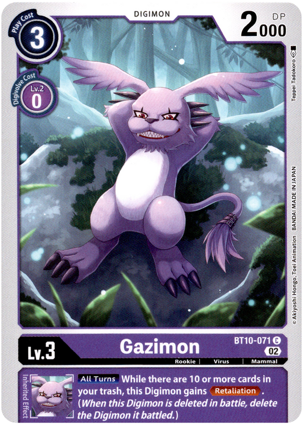 Gazimon - BT10-071 C - Xros Encounter - Card Cavern