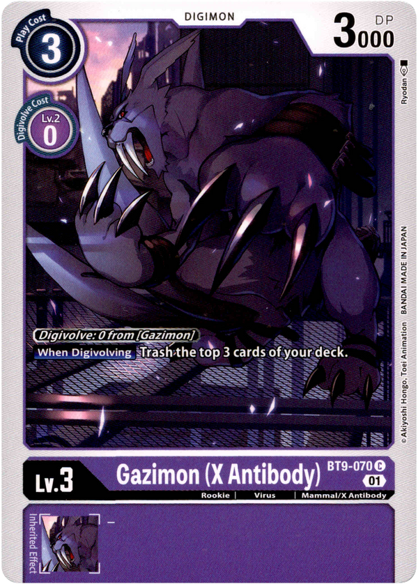 Gazimon (X Antibody) - BT9-070 C - X Record - Card Cavern