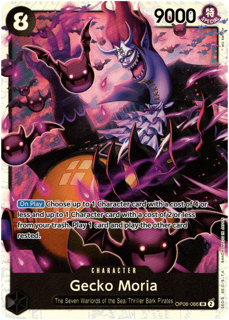 Gecko Moria (086) - OP06-086SR - Wings of the Captain - Foil - Card Cavern