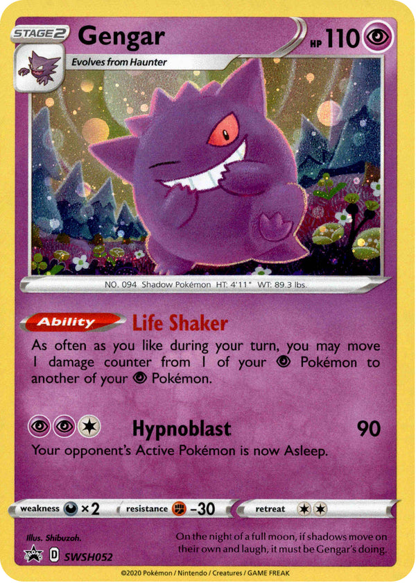 Gengar - SWSH052 - Sword & Shield Promo - Card Cavern