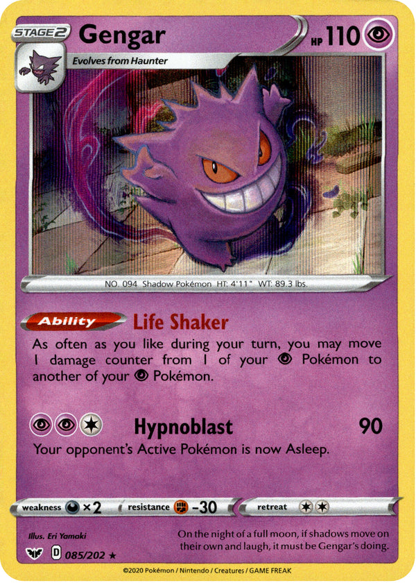 Gengar - 85/202 - Sword & Shield - Holo - Card Cavern