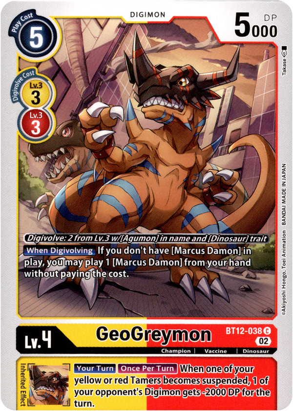 GeoGreymon - BT12-038 C - Across Time - Card Cavern