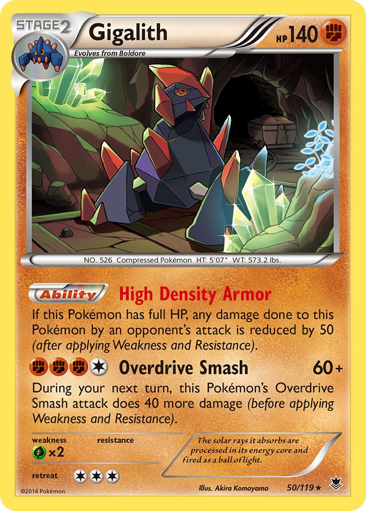 Gigalith - 50/119 - Phantom Forces - Holo - Card Cavern