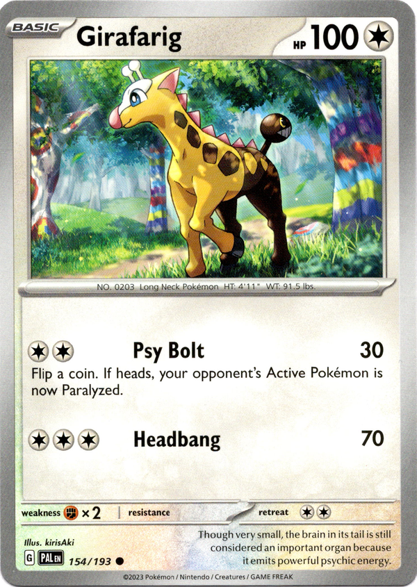 Girafarig - 154/193 - Paldea Evolved - Card Cavern