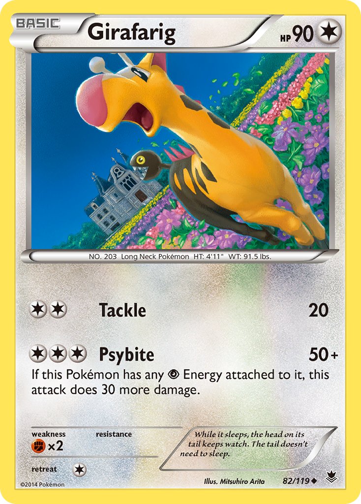 Girafarig - 82/119 - Phantom Forces - Card Cavern