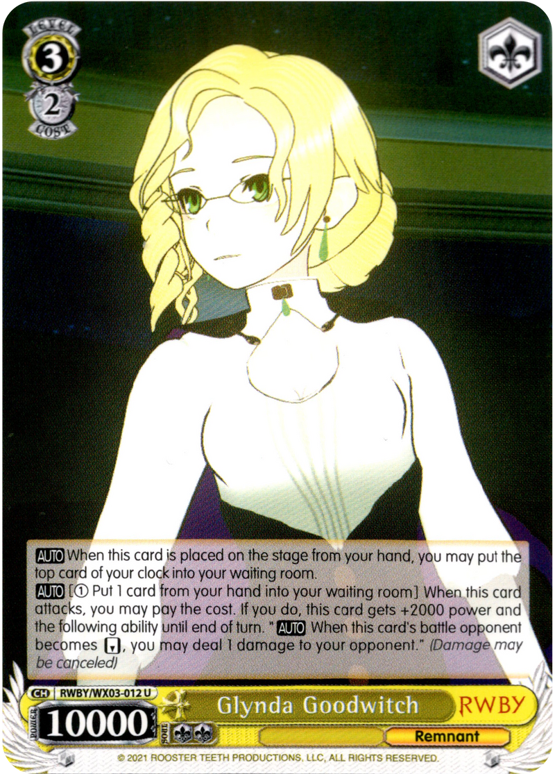 Glynda Goodwitch - RWBY/WX03-012 - RWBY - Card Cavern