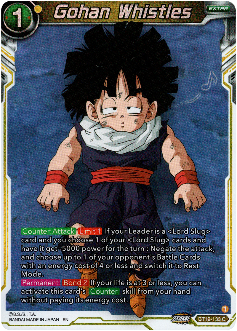 Gohan Whistles - BT19-133 - Fighter's Ambition - Foil - Card Cavern