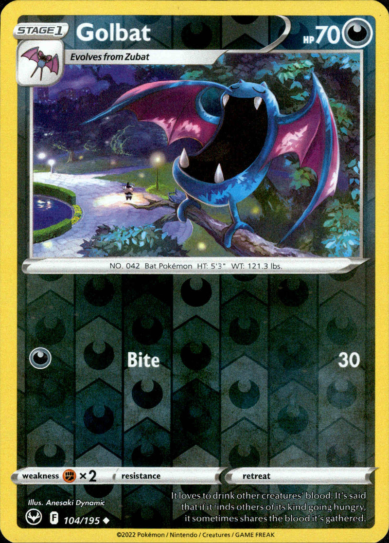 Golbat - 104/195 - Silver Tempest - Reverse Holo - Card Cavern