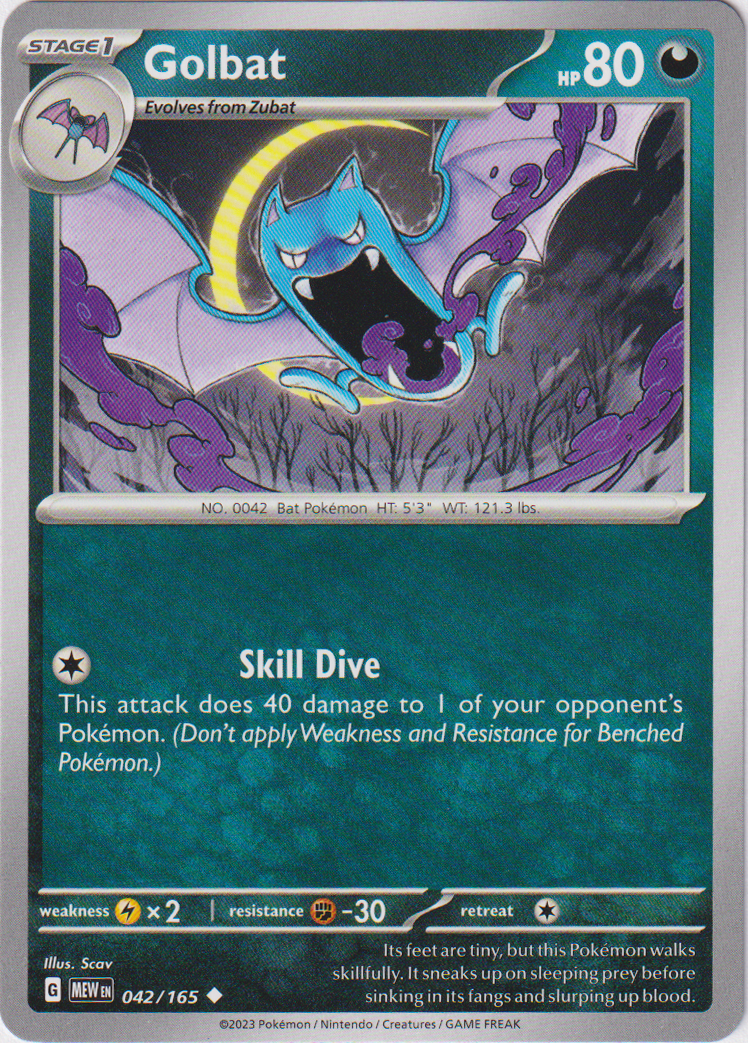 Golbat - 042/165 - Scarlet & Violet 151 - Card Cavern