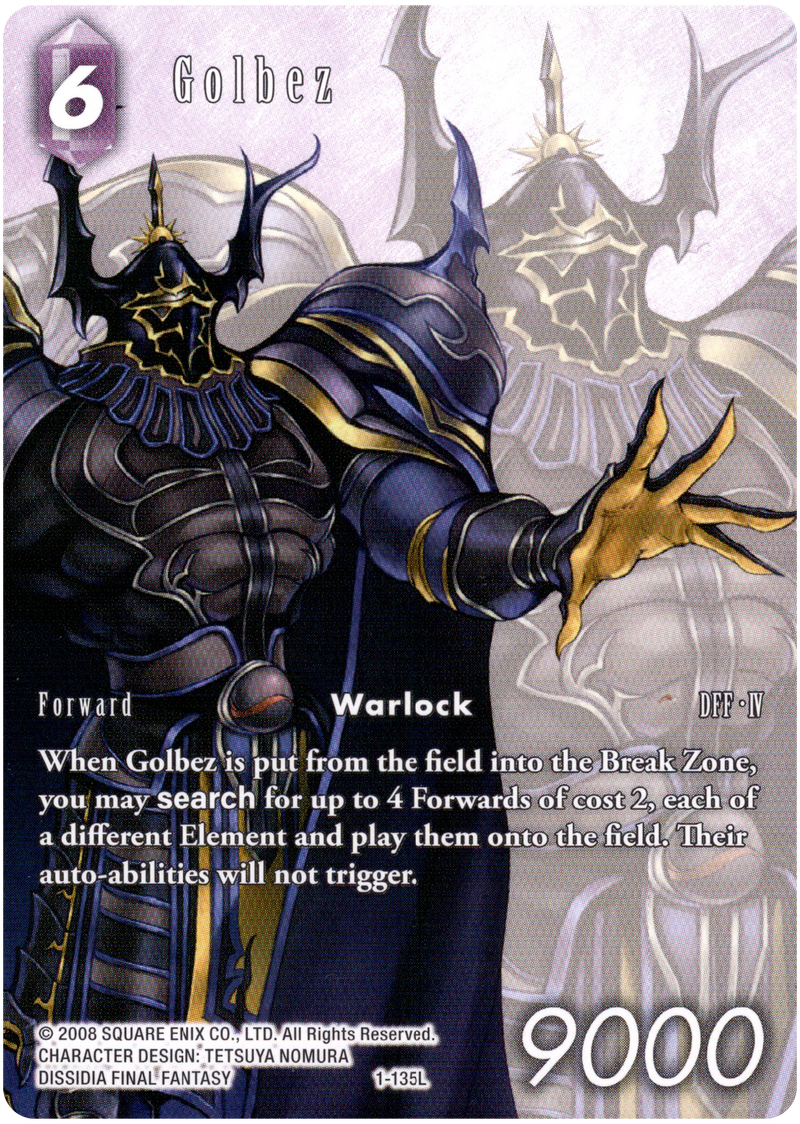 Golbez Full Art - 1-135L - Opus I - Card Cavern