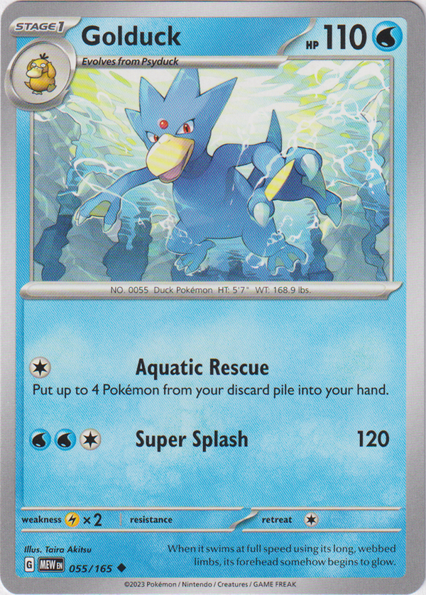 Golduck - 055/165 - Scarlet & Violet 151 - Card Cavern