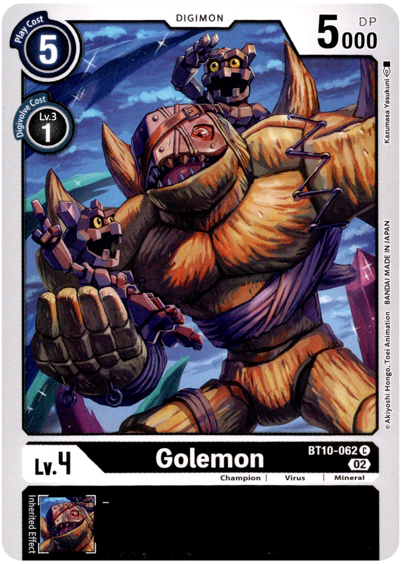 Golemon - BT10-062 C - Xros Encounter - Card Cavern