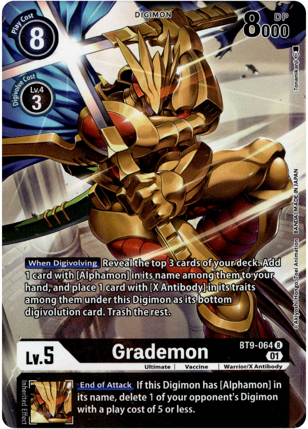 Grademon Alternate Art - BT9-064 R - X Record - Foil - Card Cavern