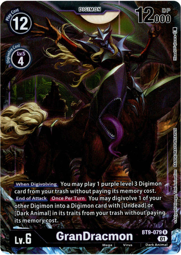 GranDracmon - BT9-079 R - X Record - Foil - Card Cavern