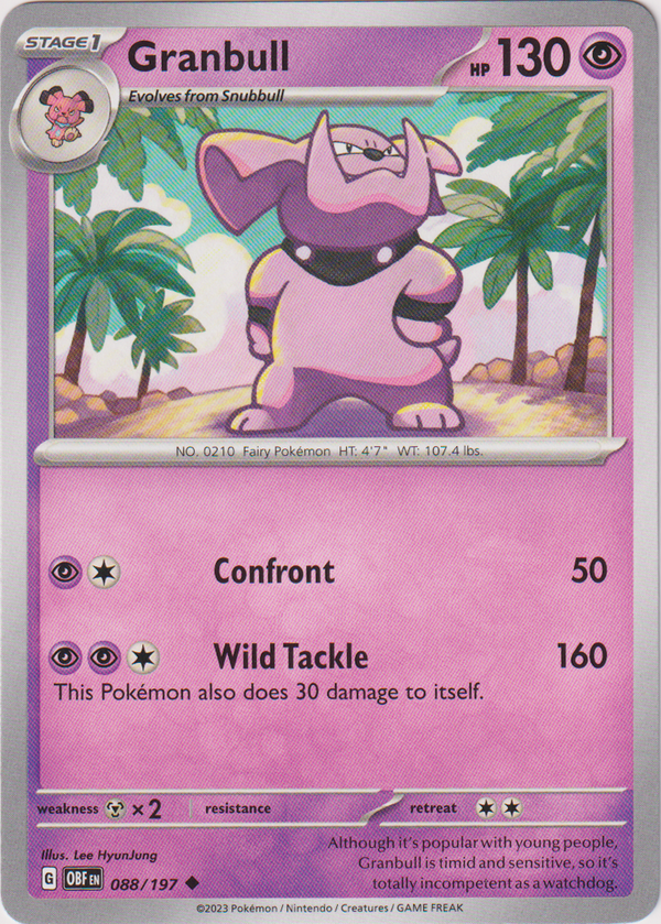 Granbull - 088/197 - Obsidian Flames - Card Cavern