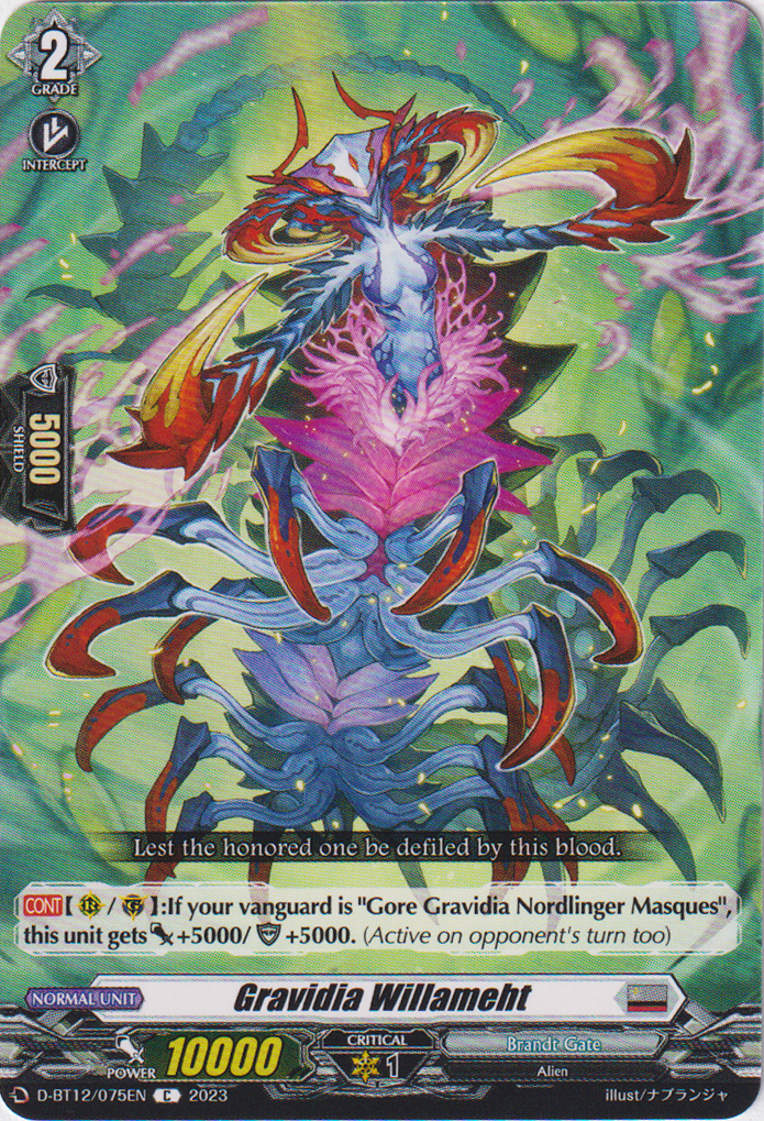 Gravidia Willameht - D-BT12/075EN - Evenfall Onslaught - Card Cavern