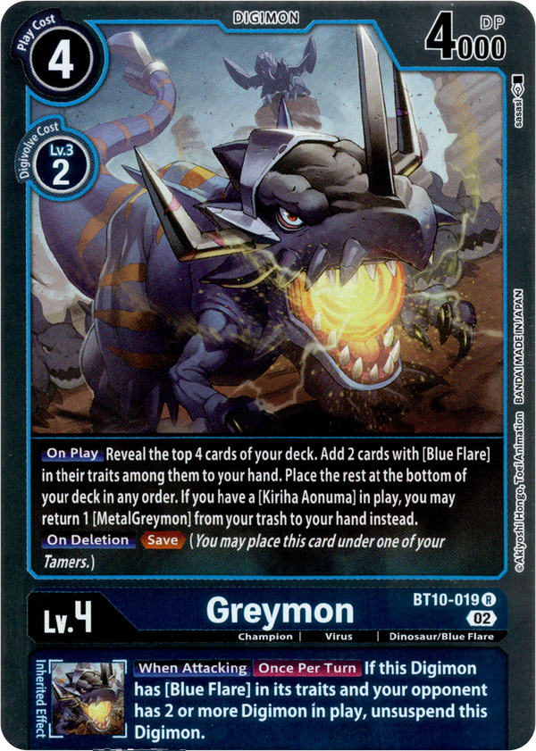 Greymon - BT10-019 R - Xros Encounter - Foil - Card Cavern