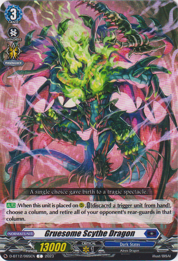 Gruesome Scythe Dragon - D-BT12/065EN - Evenfall Onslaught - Card Cavern