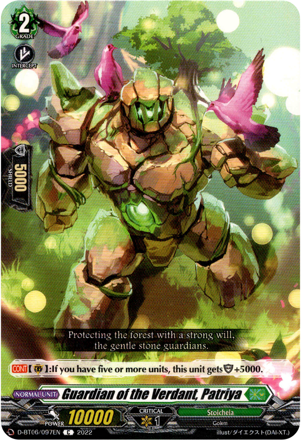 Guardian of the Verdant, Patriya - D-BT06/097EN - Blazing Dragon Reborn - Card Cavern