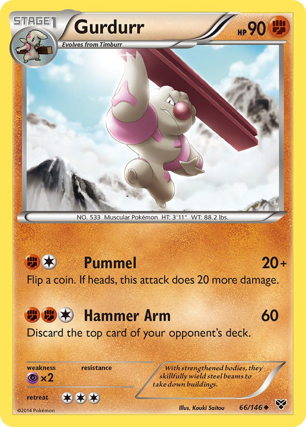 Gurdurr - 66/146 - XY Base - Card Cavern