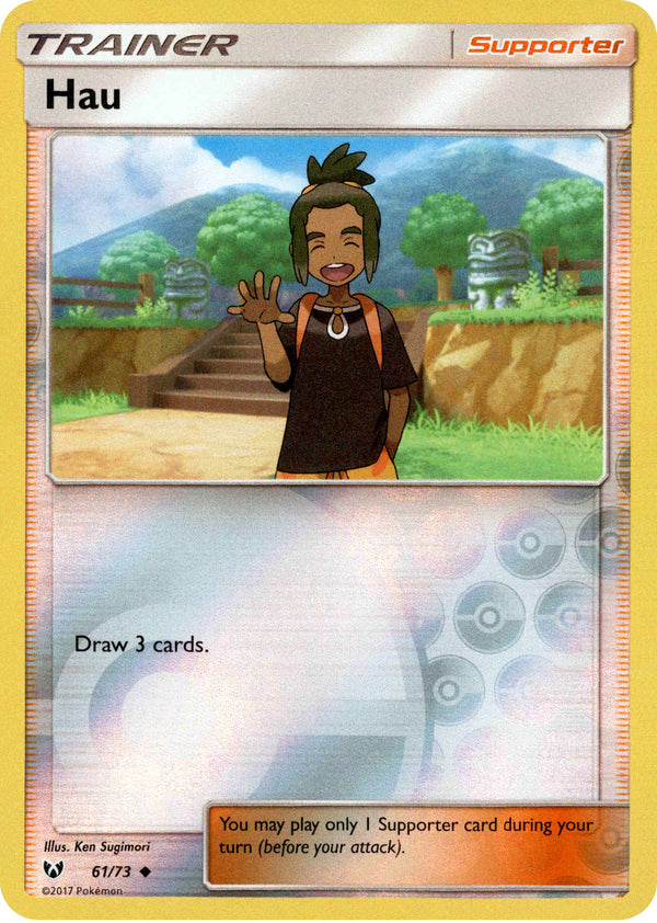 Hau - 61/73 - Shining Legends - Reverse Holo - Card Cavern