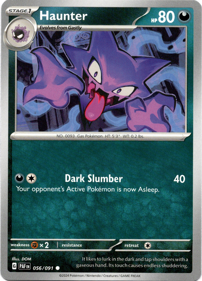 Haunter - 056/091 - Paldean Fates - Card Cavern