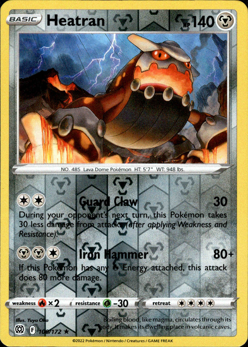 Heatran - 100/172 - Brilliant Stars - Reverse Holo - Card Cavern