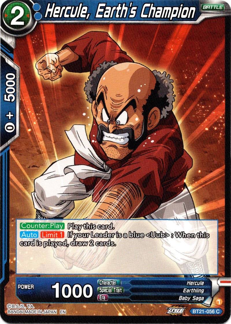 Hercule, Earth's Champion - BT21-056 - Wild Resurgence - Card Cavern