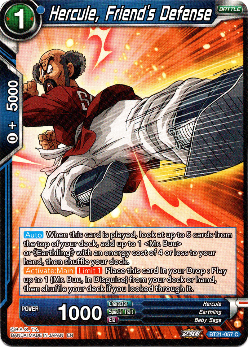 Hercule, Friend's Defense - BT21-057 - Wild Resurgence - Card Cavern