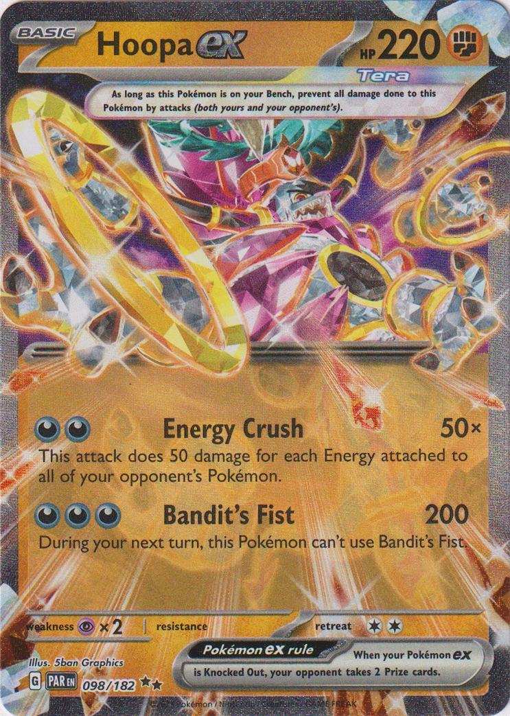 Hoopa ex - 098/182 - Paradox Rift - Holo - Card Cavern