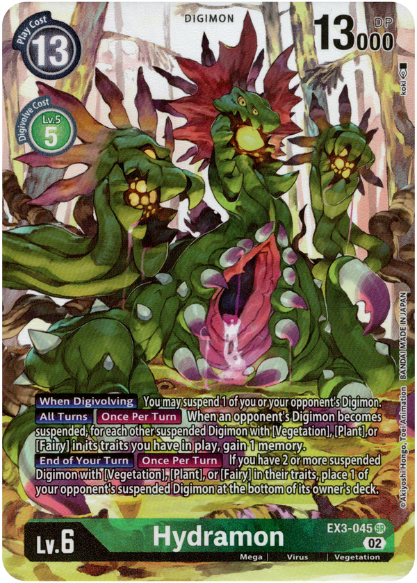 Hydramon Alternate Art - EX3-045 SR - Draconic Roar - Foil - Card Cavern