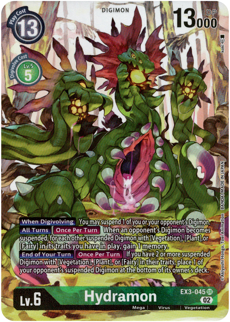 Hydramon Alternate Art - EX3-045 SR - Draconic Roar - Foil - Card Cavern