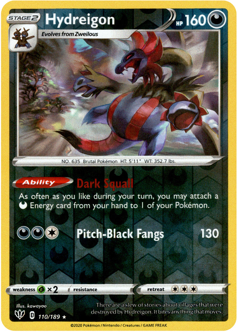 Hydreigon - 110/189 - Darkness Ablaze - Reverse Holo - Card Cavern