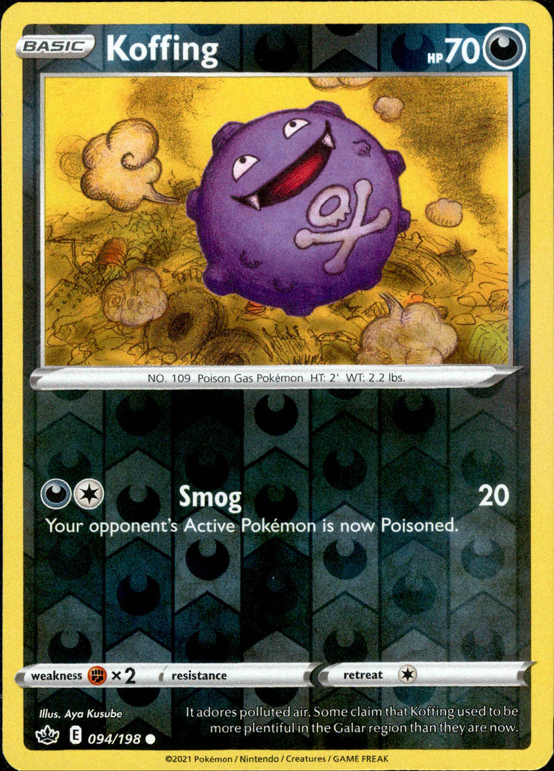 Koffing - 094/198 - Chilling Reign - Reverse Holo - Card Cavern