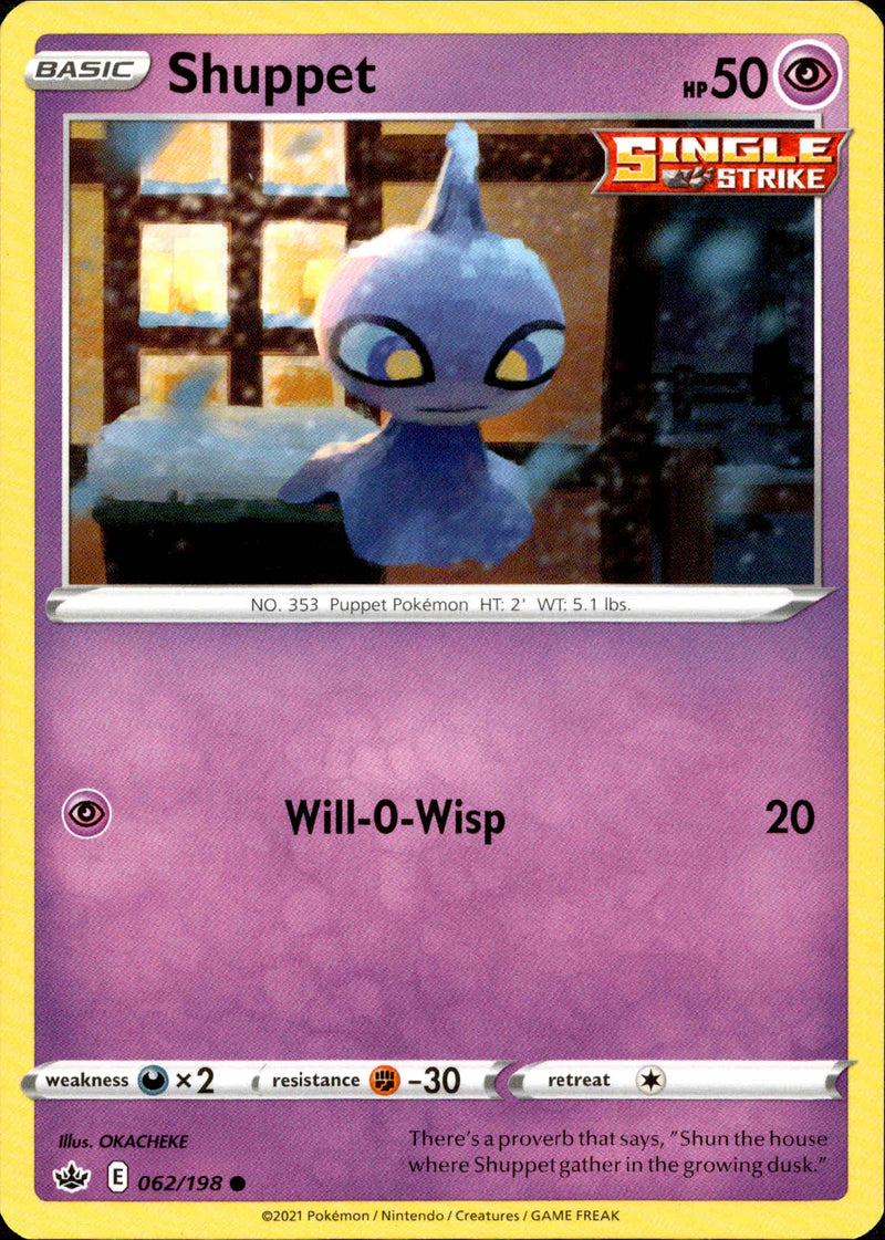 Shuppet - 062/198 - Chilling Reign - Card Cavern